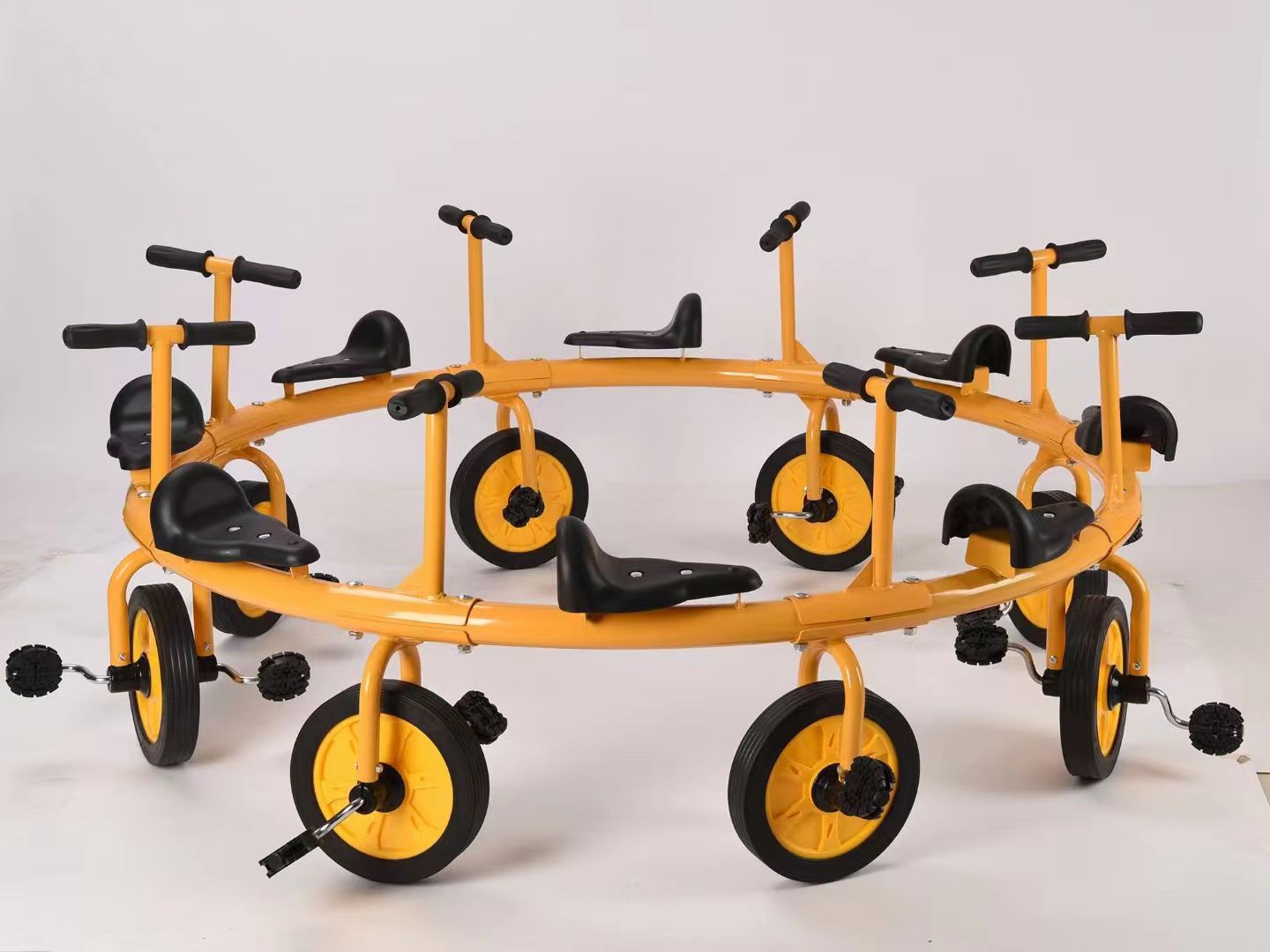 跨境幼儿园儿童三轮车幼教多人脚蹬三轮车平衡车一件代发厂家直销详情18