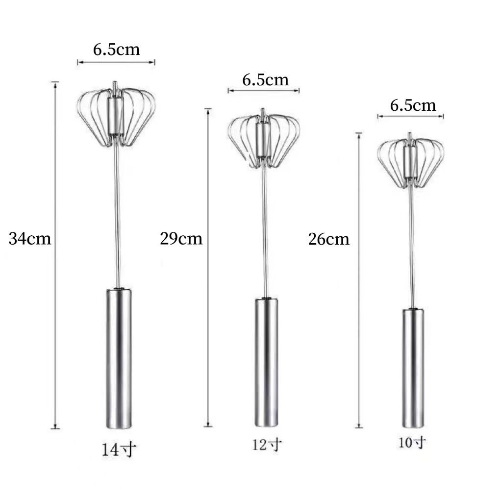 Stainless steel semi-automatic egg beater, cream egg beater, manual whipping machine, mixer, baking tool consignment pic 4