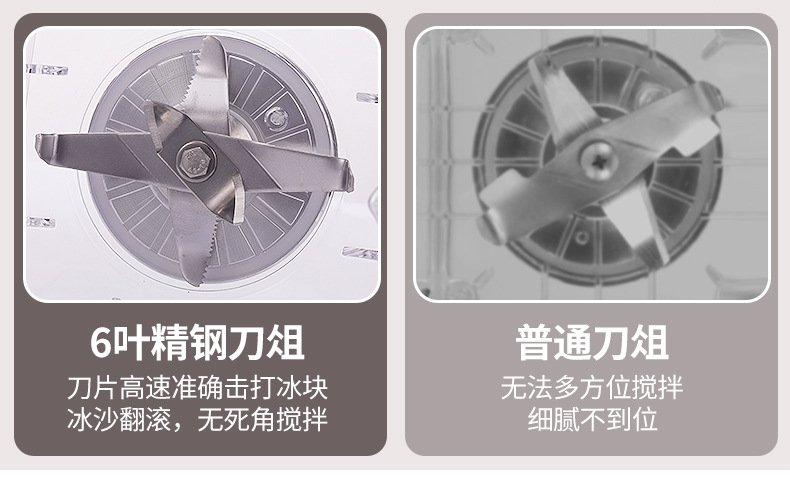 商用沙冰机奶茶店大马力破壁料理机冰沙奶昔搅拌隔音带罩破壁机详情11
