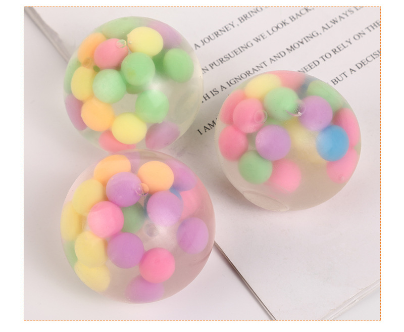 新款七彩珠创意捏捏乐缓解压力塑胶解压玩具出气发泄手捏小葡萄球详情11