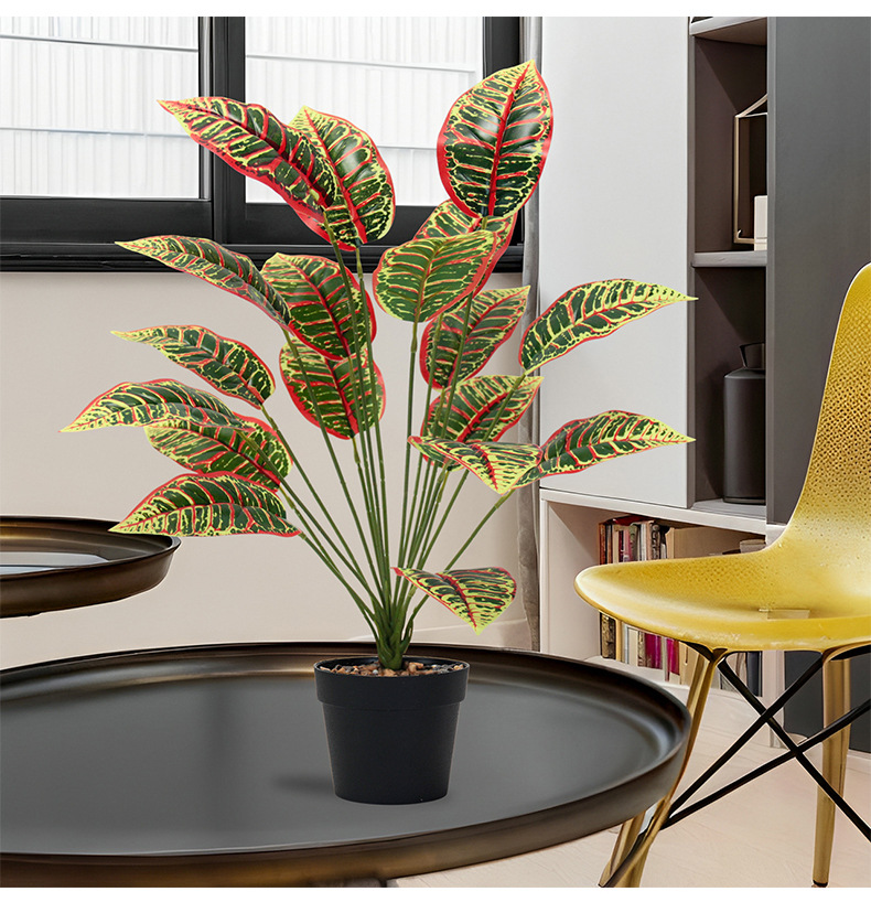 Artificial green plants, small color-changing wood, European-style interior decoration, outdoor garden, wedding arrangement, PVC plastic, artificial plants pic 8