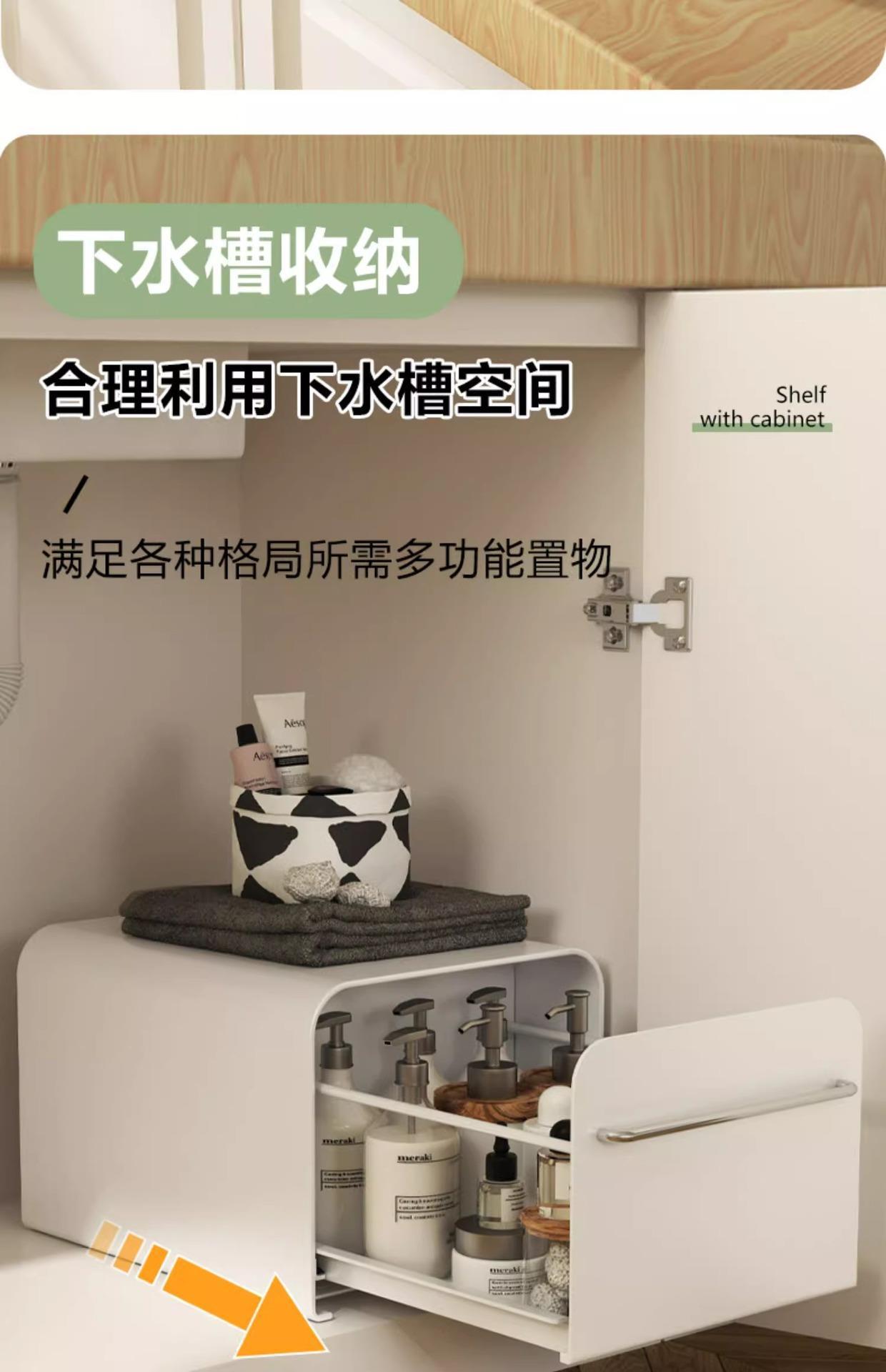 化妆品杯子防尘梳妆台桌面整理箱抽屉式护肤品收纳盒철제수납함详情13