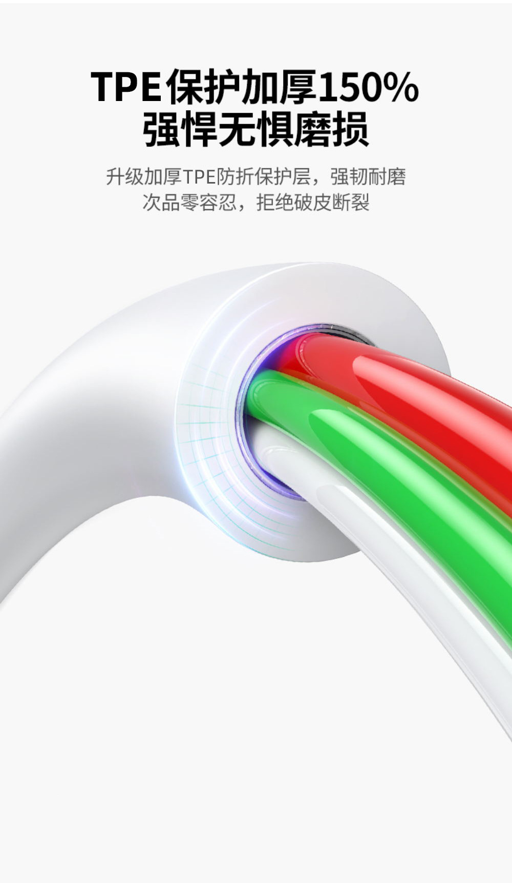 This is a fully compatible liquid true silicone charging cable for Apple 15 data cable, USB dual Type-C super fast charging 6A pic 16