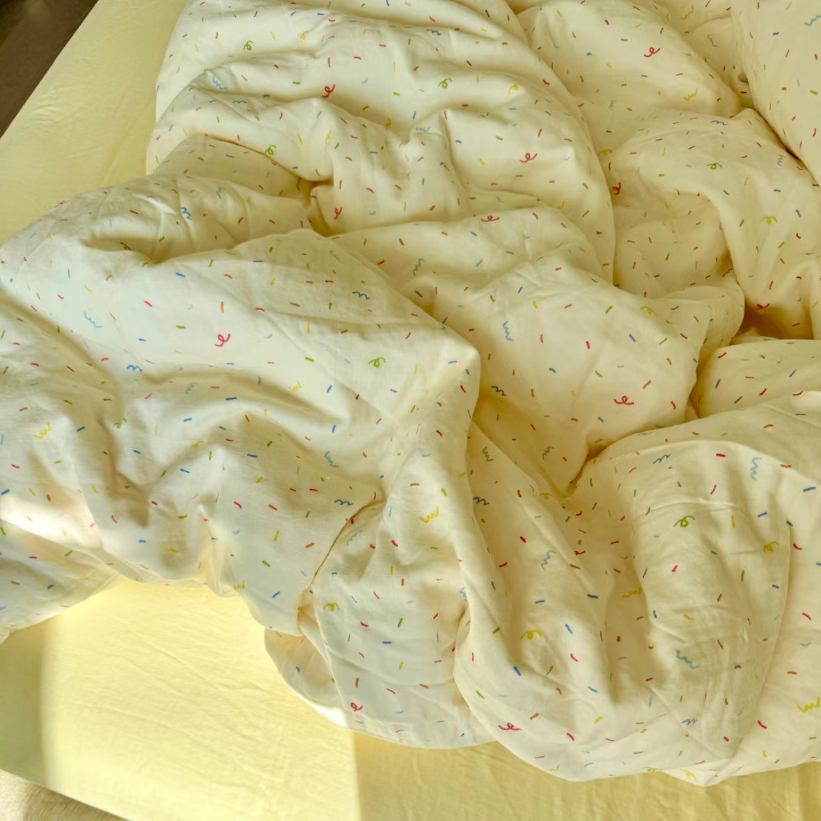 小红书A类全棉有氧双层纱四件套母婴级透气纯棉纱布小清新Kitty猫详情10