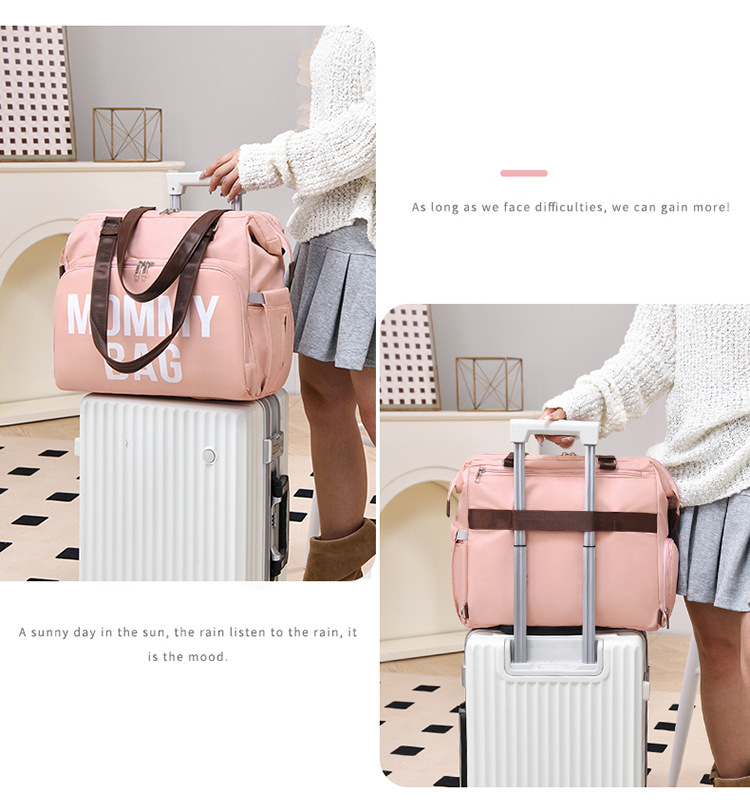 新款大容量多功能三用斜挎保温母婴包待产包妈咪包双肩背包妈妈包详情15