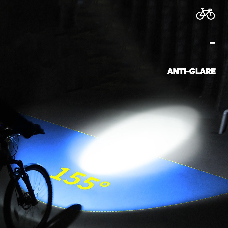 Bicycle light strip high-decibel horn, high and low beam high-brightness, solar-powered charging plastic outdoor cycling dual light horn pic 11