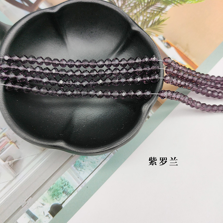 水晶玻璃切面扁珠玻璃珠彩色车轮散珠发饰箱包鞋服饰配件水晶扁珠详情14
