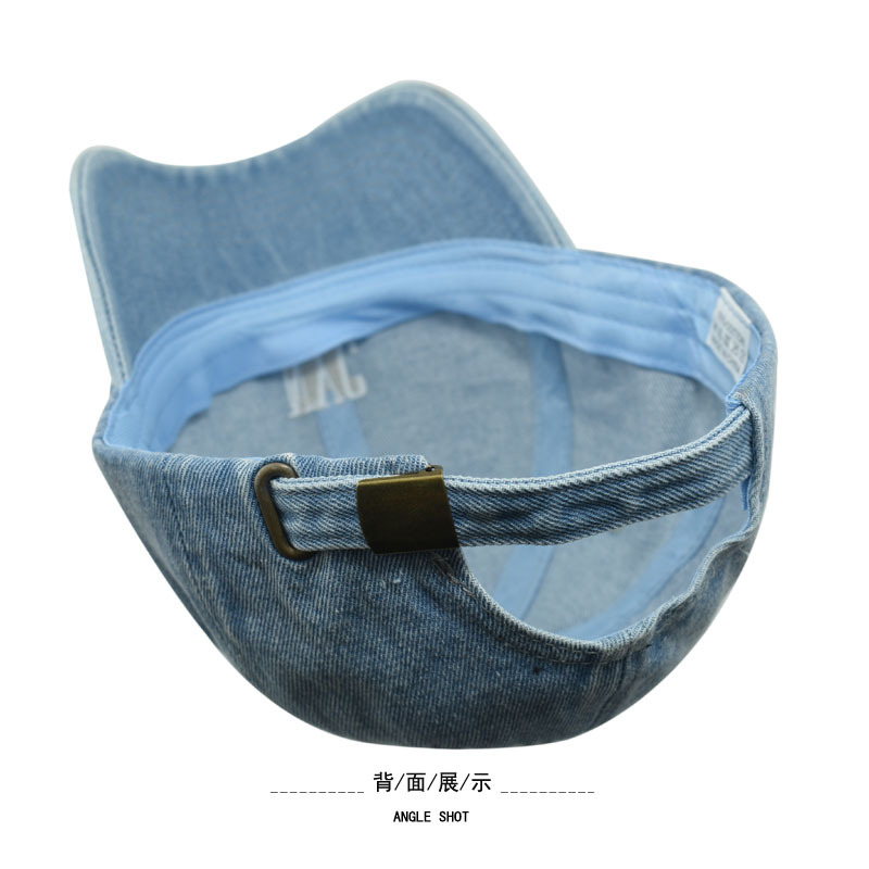 外贸NYC刺绣男女复古鸭舌帽 水洗牛仔棒球帽 绣花做旧户外遮阳帽 成人帽款时尚潮流详情6