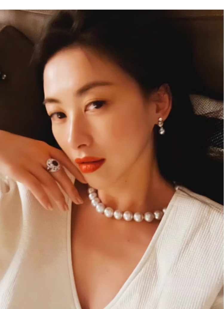 磁吸扣彩贝珠珍珠项链女配饰锁骨链轻奢高级感串珠毛衣链颈链饰品详情15