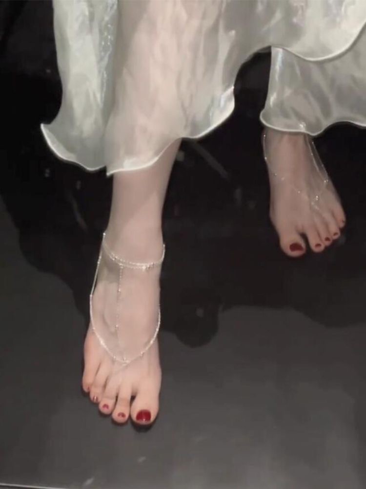 脚链超仙纯欲风异域风情金属链条足饰女感性感足链脚环脚背链儿童详情4