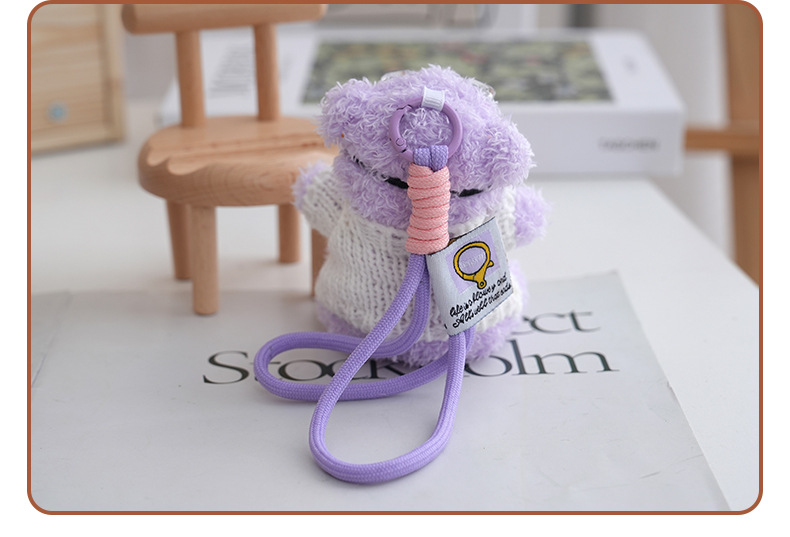 Cute internet-famous dress-up sweater, swimming goggles, exquisite cartoon dress-up bear, plush toy, bear bag and pendant pic 7