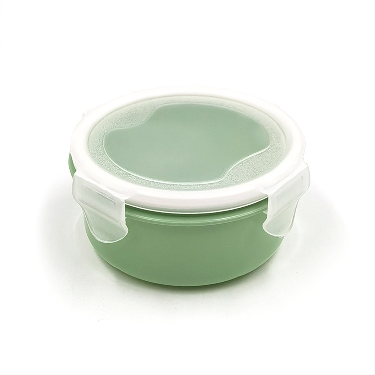 Cross-border round mini refrigerator, food storage box, small lunch box, kitchen bento box, plastic storage box, rectangular sealed box pic 6