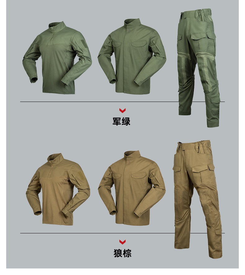春秋战术服套装AK蛙服三件套防泼水户外迷彩作训服批发详情12