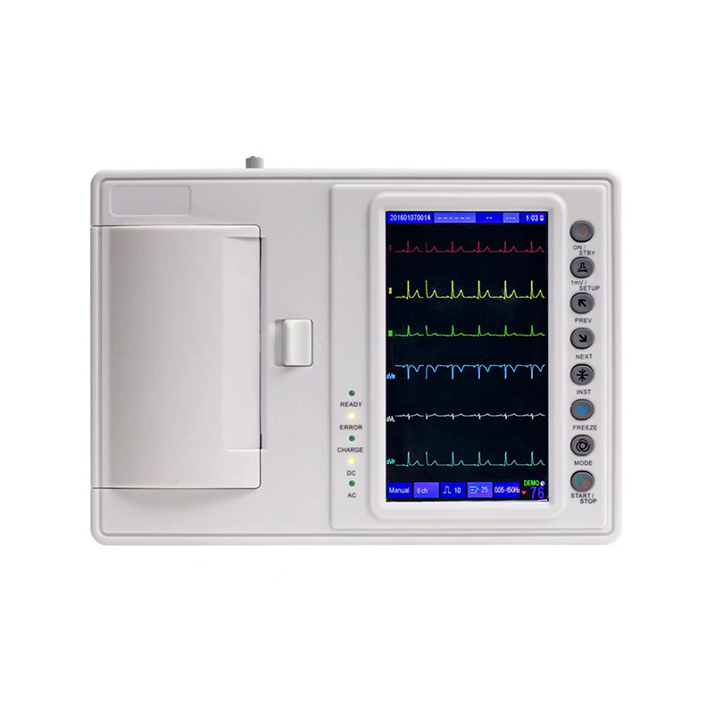 Cross-border exclusive supply ECG-1206A ECG machine, 6-channel portable fully automatic analytical ECG detector for human use pic 6