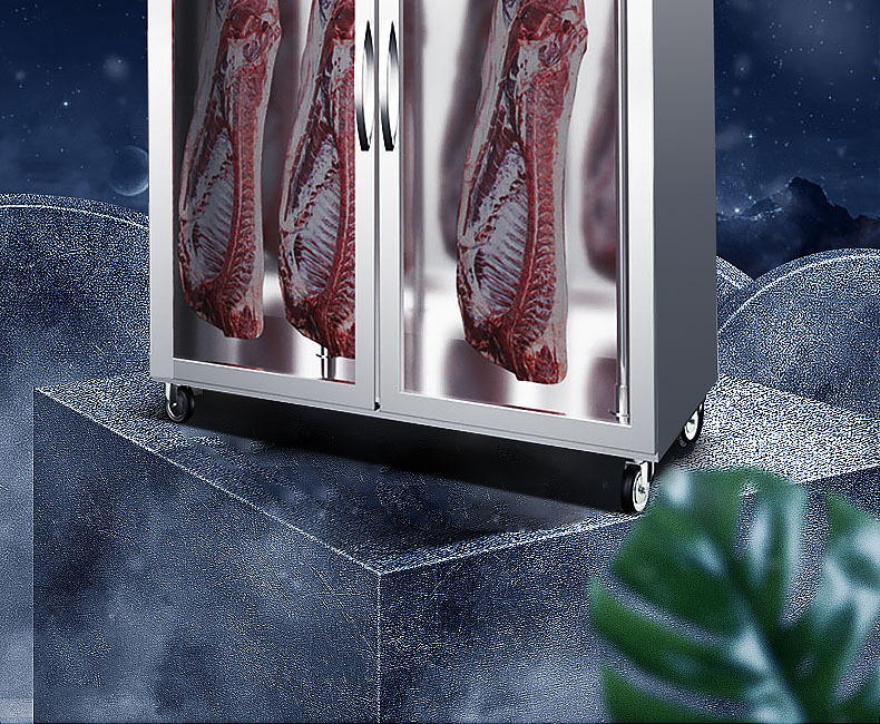 Wholesale of vertical meat hanging cabinets, stainless steel freezers, commercial freezing cabinets, single and double three-door refrigeration and preservation cabinets for beef and mutton pic 4