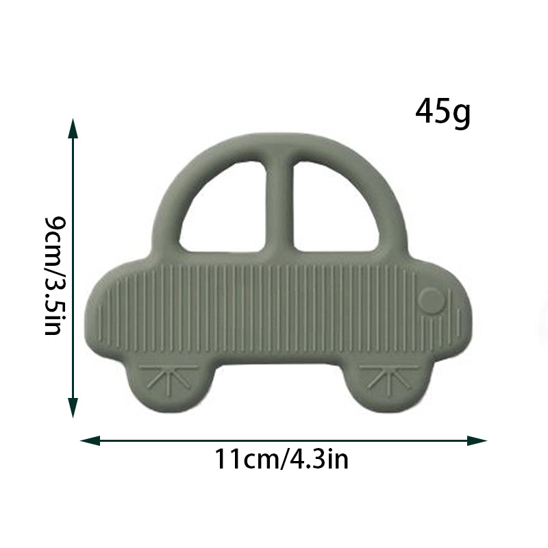 Cross-border silicone teething toys, Bite Bite Joy infant teething stick, baby comfort, anti-sucking, food-grade creative car pic 3