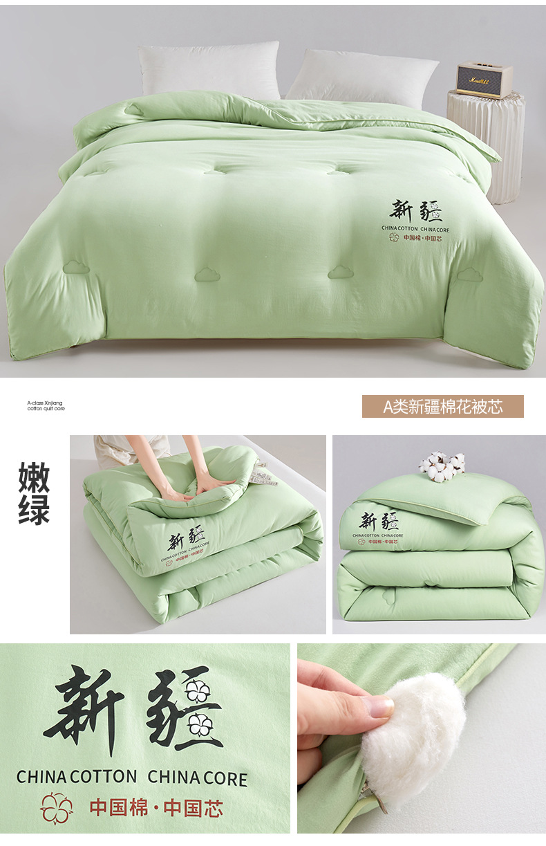 2024新款新疆棉花被加厚被子保暖冬被单人春秋被双人棉被学生被详情19