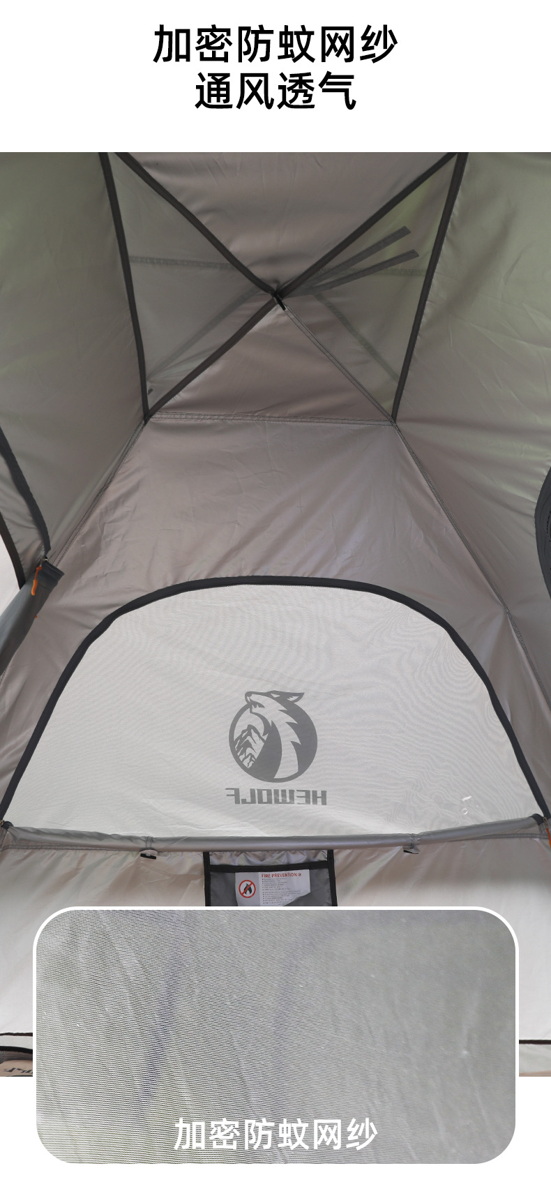 Automatic tent outdoor black rubber folding portable double-layer tent camping complete set equipment, overnight rain protection, sun protection and sun protection pic 8