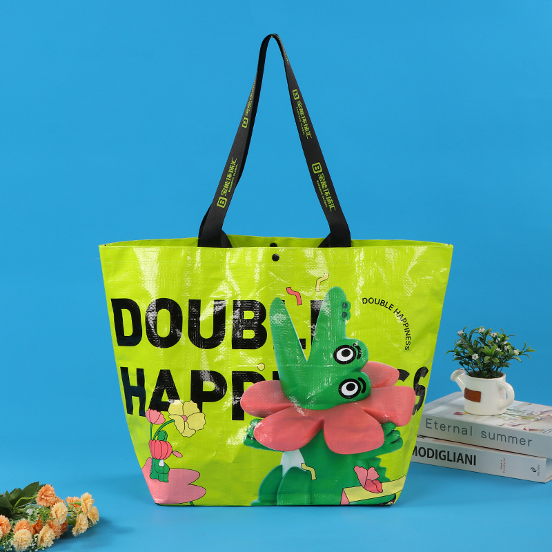 编织袋工厂来图生产彩印覆膜超大编织袋pp无纺布袋船型编织蛇皮袋详情10