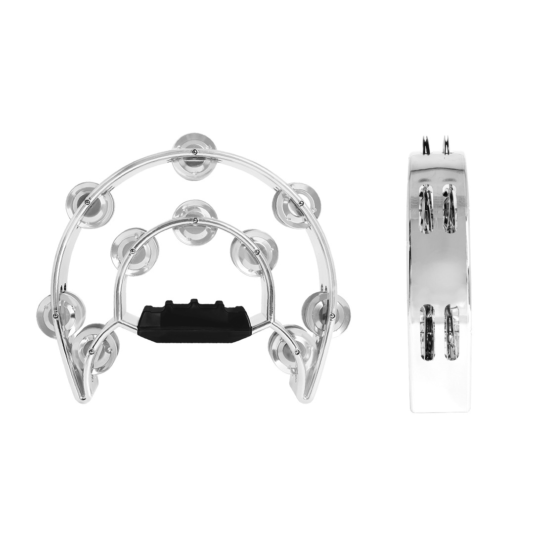 批发双层手摇铃乐队KTV娱乐专用手拍铃儿童早教电镀双排手摇铃鼓详情10