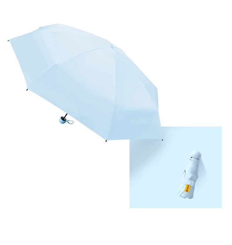 五折胶囊防晒防紫外线遮阳太阳伞折叠黑胶晴雨伞两用广告定制logo详情17