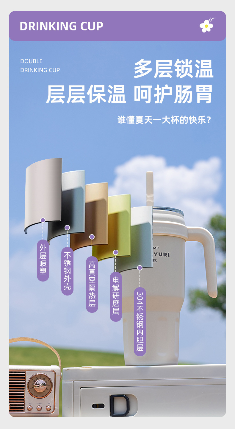 SITARAYURI夏季大容量2024新款学生水壶高颜值带把手吸管冰霸详情4
