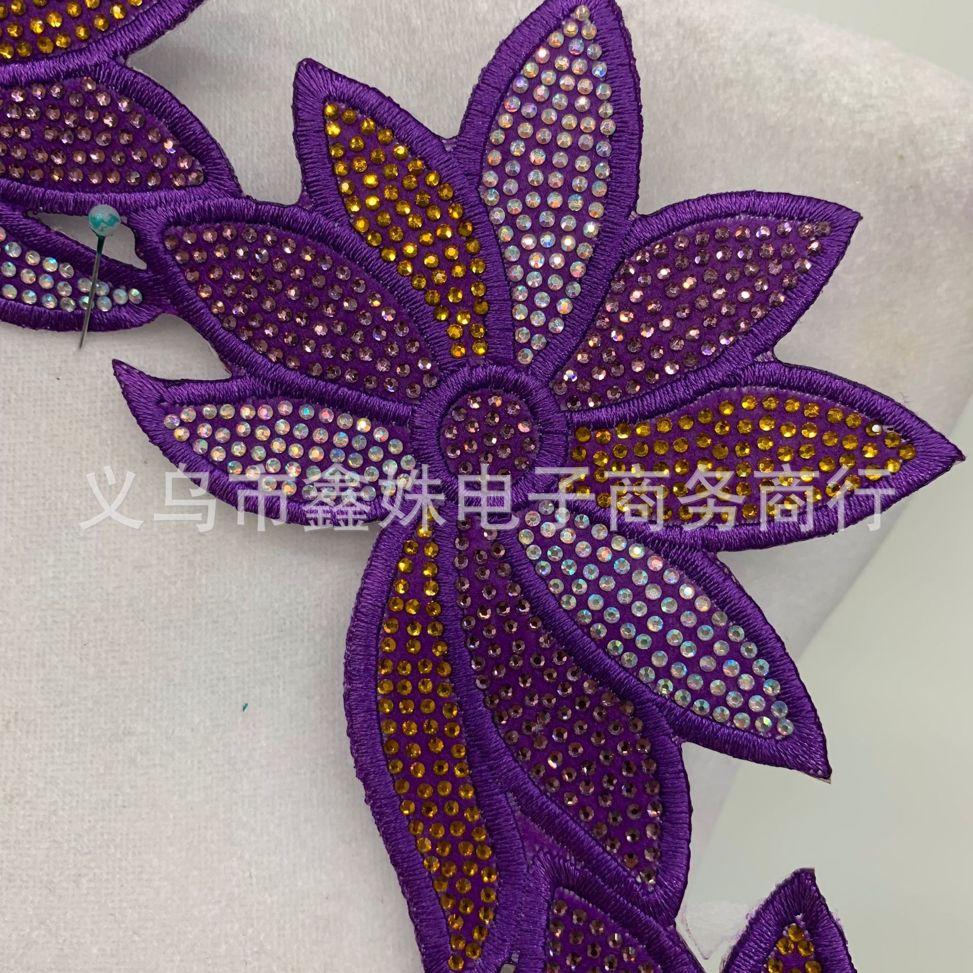 Full diamond back adhesive ironing DIY diamond-encrusted colored diamond shiny collar decoration fake collar collar accessories and auxiliary materials pic 17