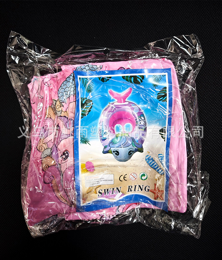 新款现货动物坐圈儿童游泳圈美人坐艇卡通坐骑圈带把手水上泳圈详情10