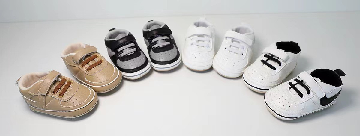 Hansheng 0-1 year old baby shoes, rubber-soled anti-slip walking shoes, Spring and autumn Baby Sports shoes pic 3