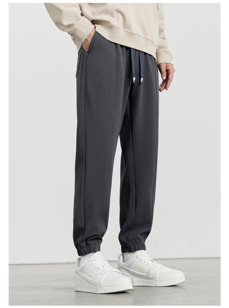 WOOG2005男装2024秋冬季新款抗皱束脚休闲裤男士卫裤运动裤 时尚舒适耐磨男士运动裤详情16