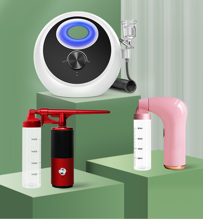 蓝光注氧仪手持家用补水仪便携式补水喷雾美容院高压喷雾仪器详情7
