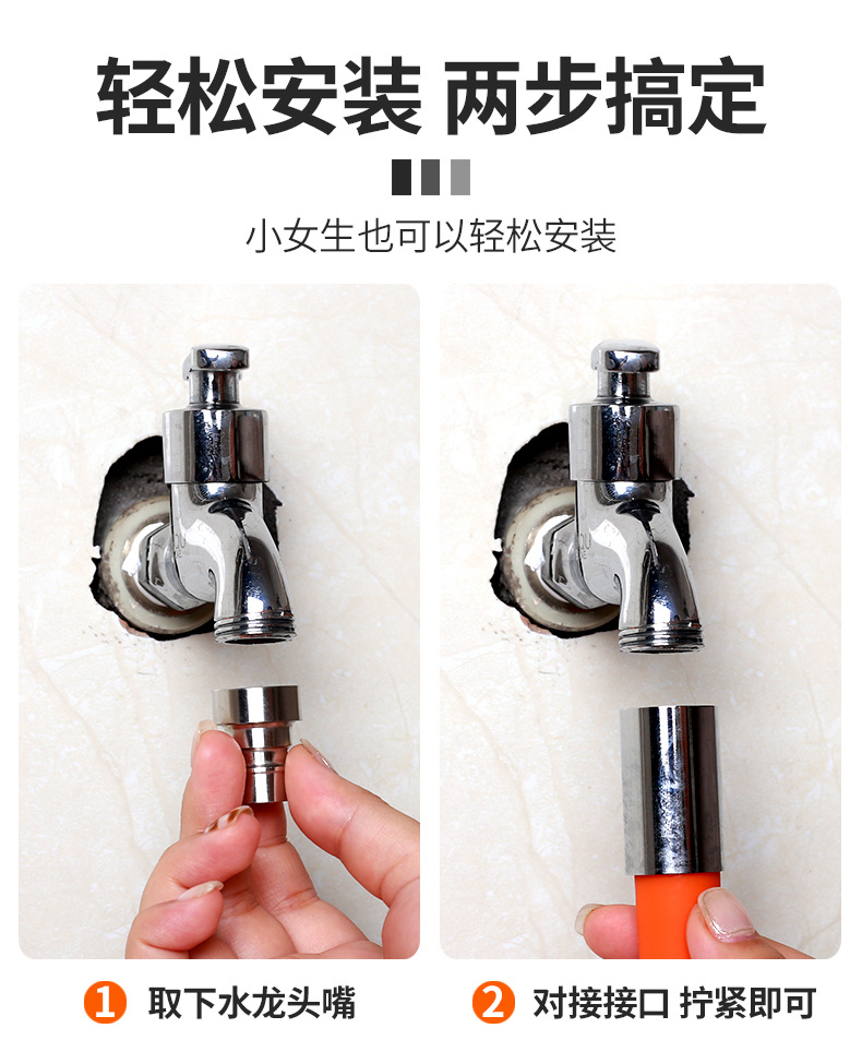 批发全铜水龙头加长延伸器 喷头嘴万象旋转起泡器延伸管防溅神器详情2