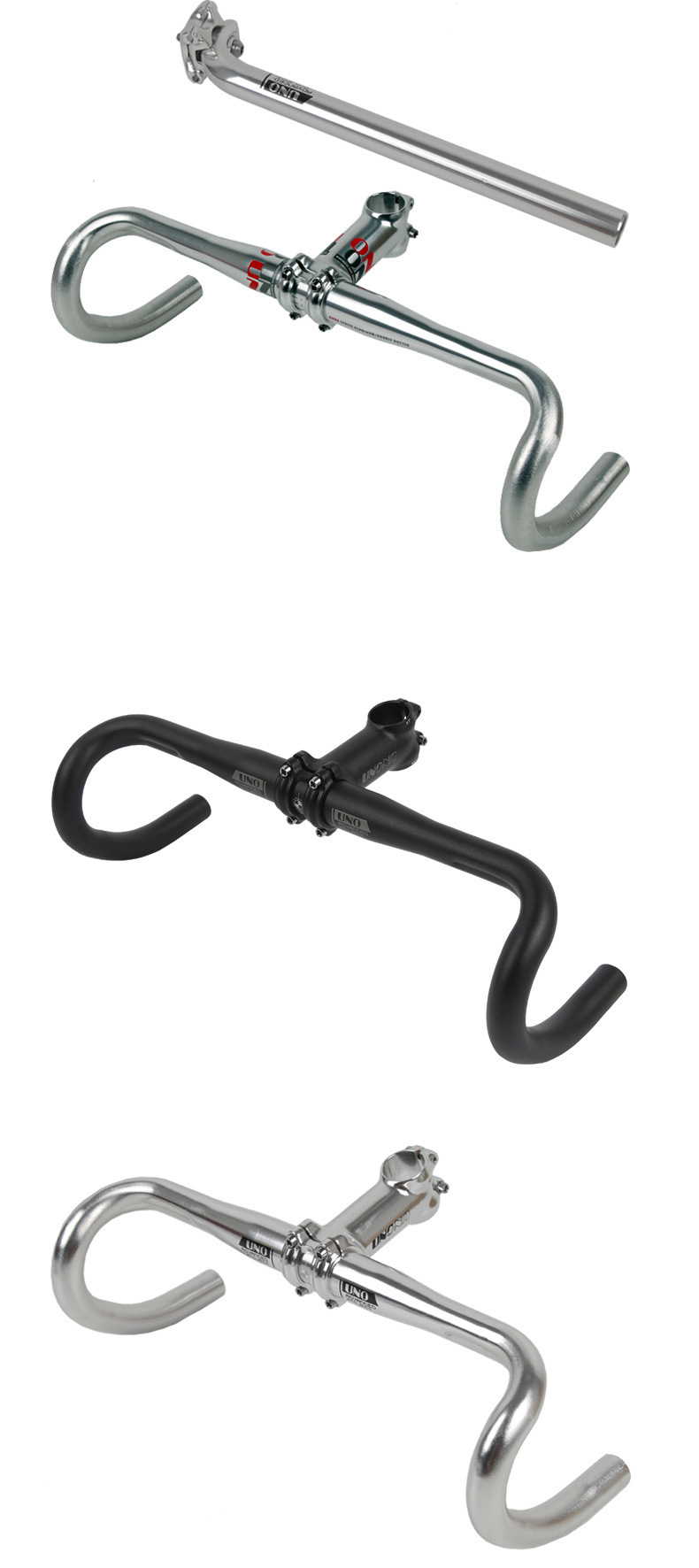 Taiwan UNO road bike corner handlebars 25.4/31.8 aluminum alloy racing small corner handlebars ultra-light road bike handlebars pic 10