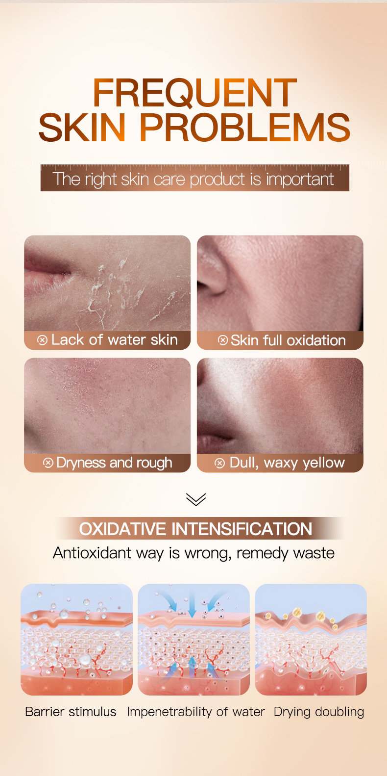 Cross-border export wholesale of all-English sea buckthorn vitamin C Antioxidant six-piece SADOER moisturizing set pic 3