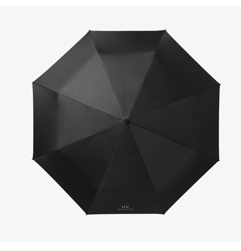 UV黑胶防晒遮阳伞晴雨两用雨伞折叠太阳伞印制logo广告伞批发详情13