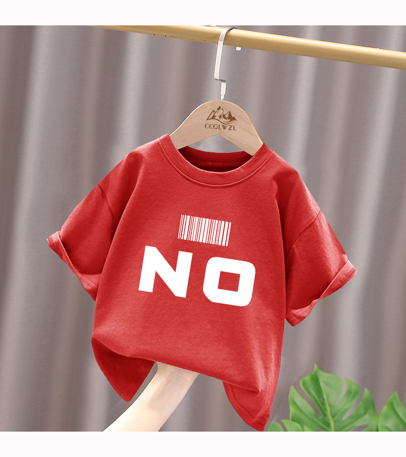 Ropa niño niño verano camiseta 2024 nuevo mid-big niño manga corta niño floral algodón verano top T pic 19