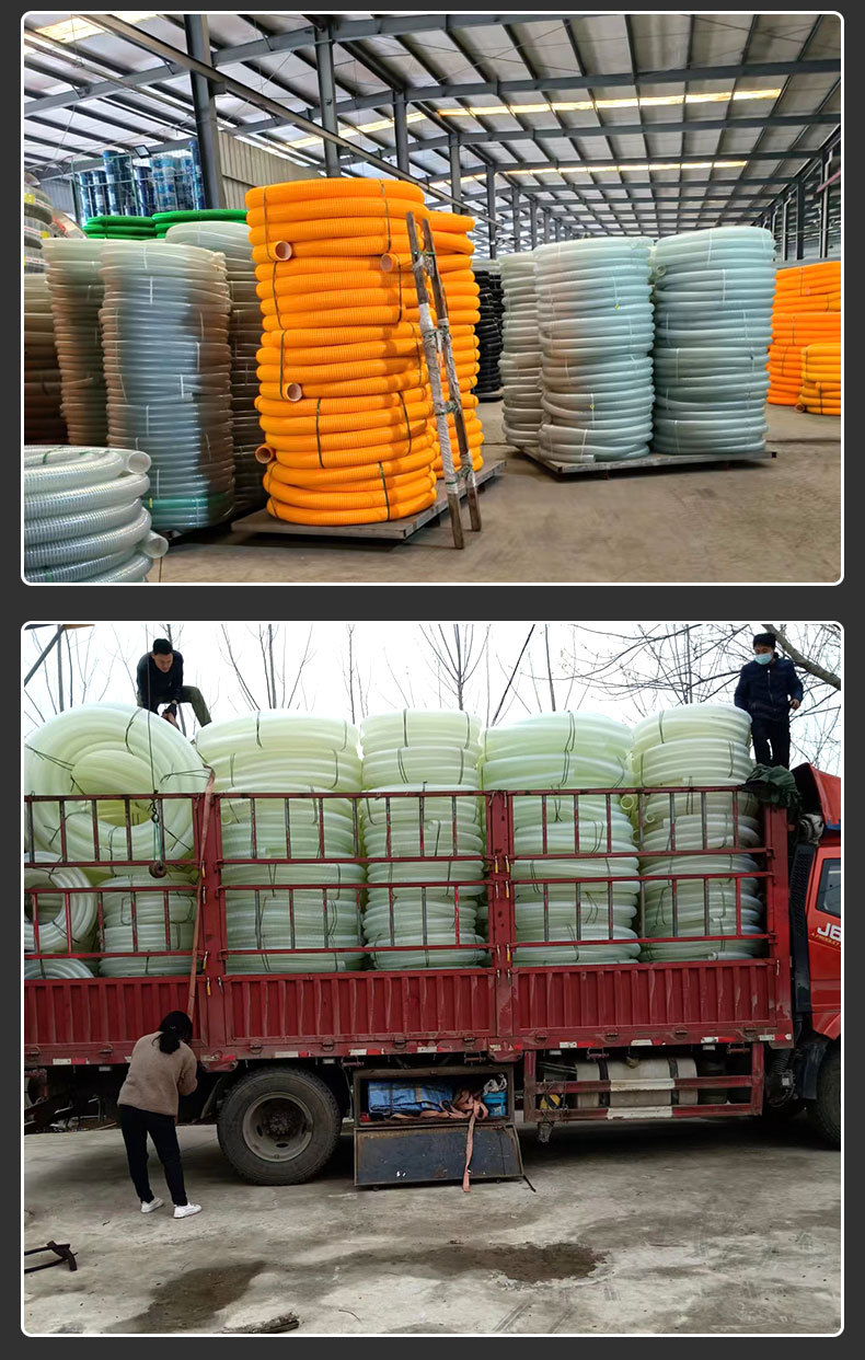 农田灌溉排水吸污pvc管塑筋管螺纹水泵进水管软管塑料管详情7