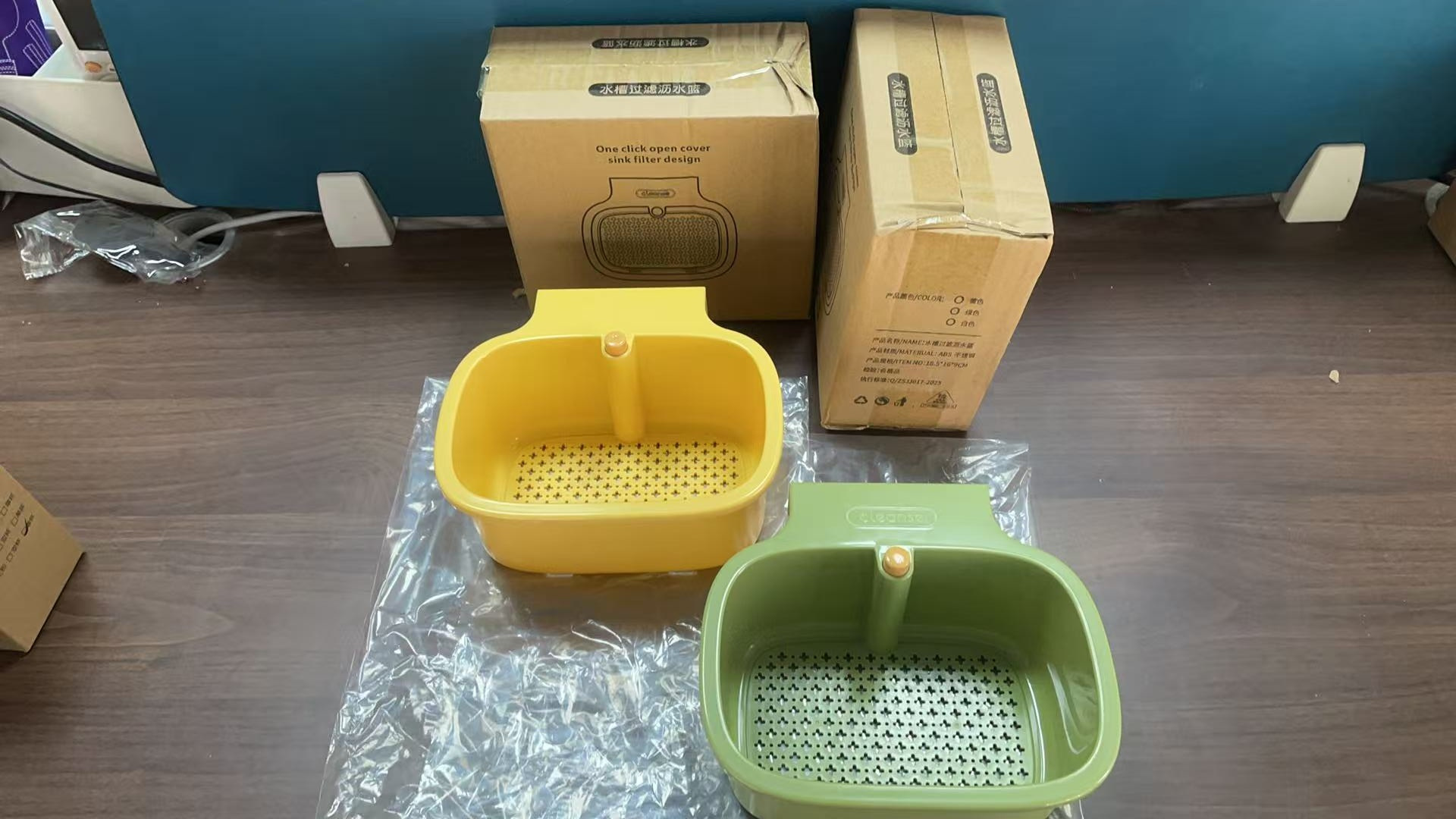 Patented in-stock sink filter basket, new household kitchen wall-mounted storage thickened multi-functional draining basket customized pic 4