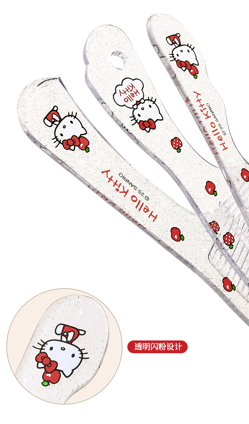 Sanrio officially authorized Hello Kitty series plastic comb portable travel wide-toothed dormitory girl hair comb pic 6