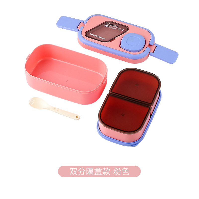 多层便当盒分格带酱料盒可微波加热学生上班族饭盒便携餐盒饭盒详情20