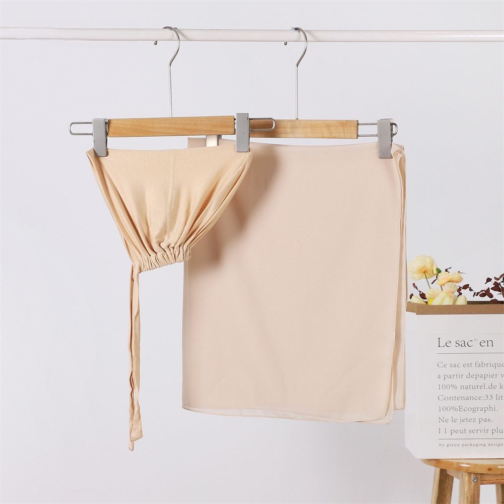 Adjustable small cap and chiffon headscarf one-piece set, multi-color in-stock scarf, Middle East Malaysia headscarf pic 13