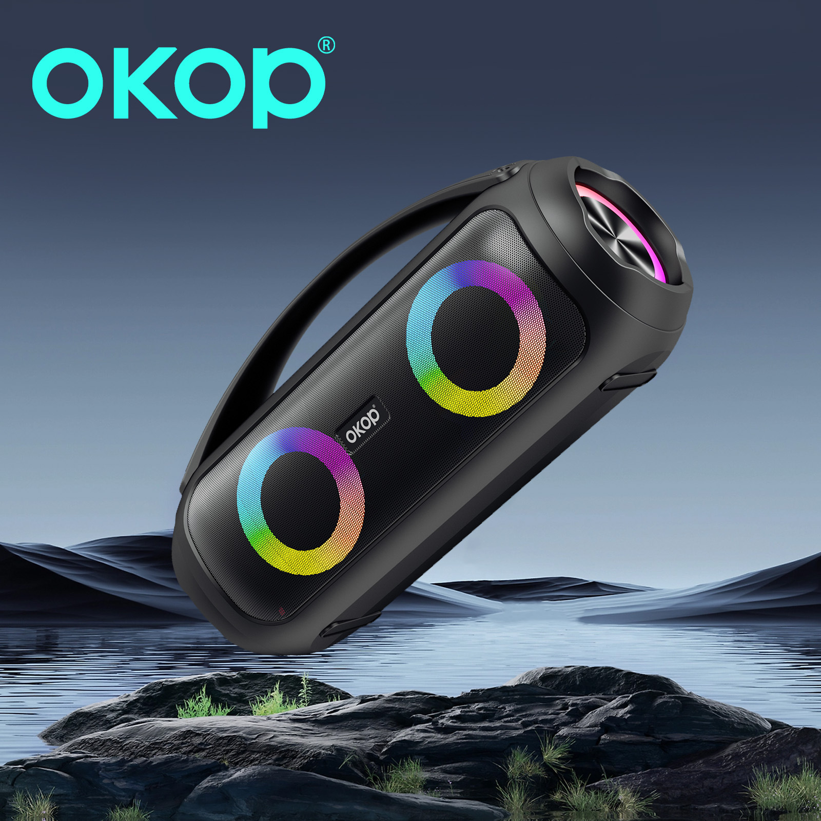 552蓝牙音便携提手40W大功率户外重低音炮广场舞超长续航跨境热销详情10