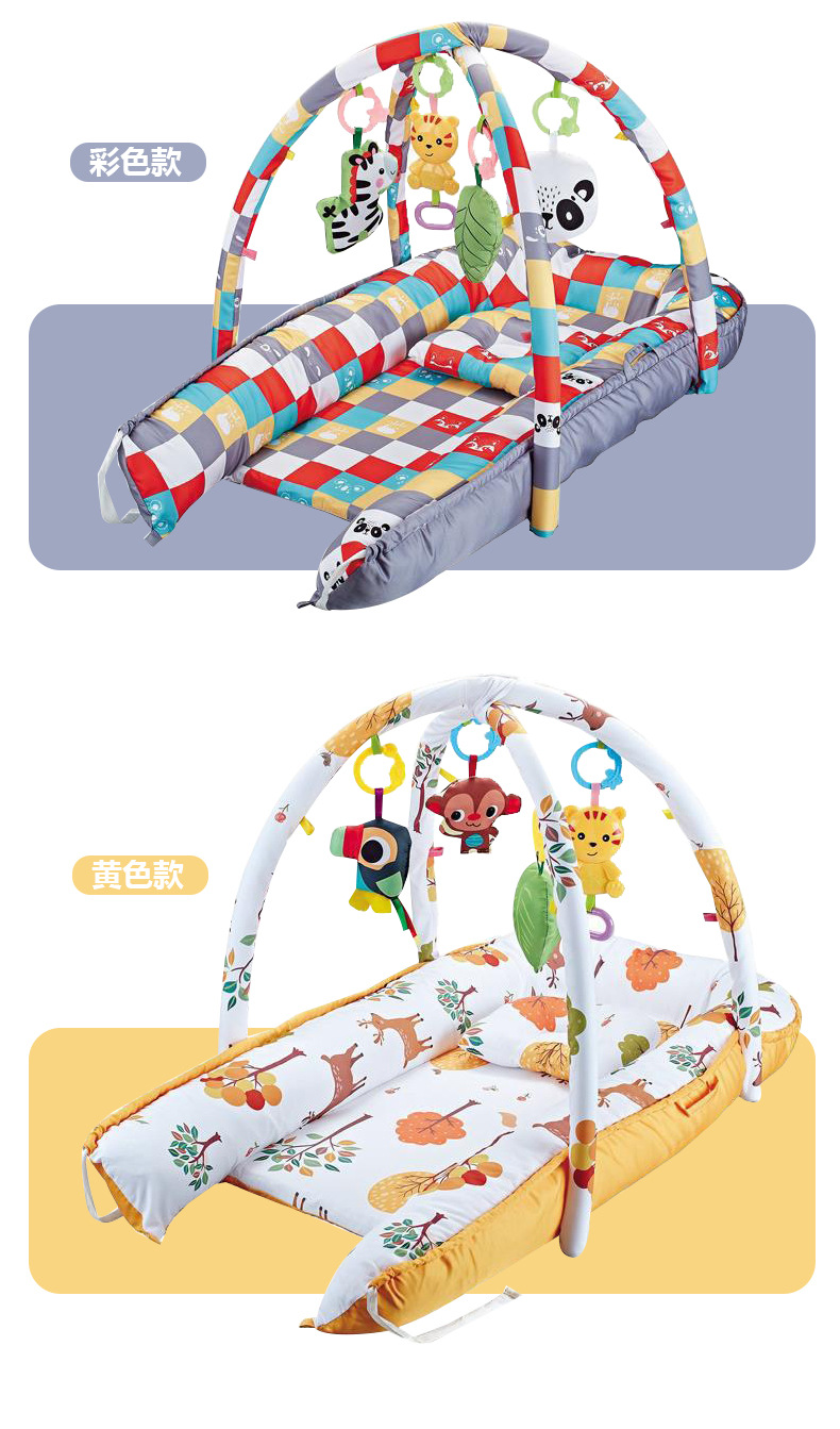 Cross-border best-selling baby multi-functional fitness rack, music game blanket, suitable toys for babies pic 13