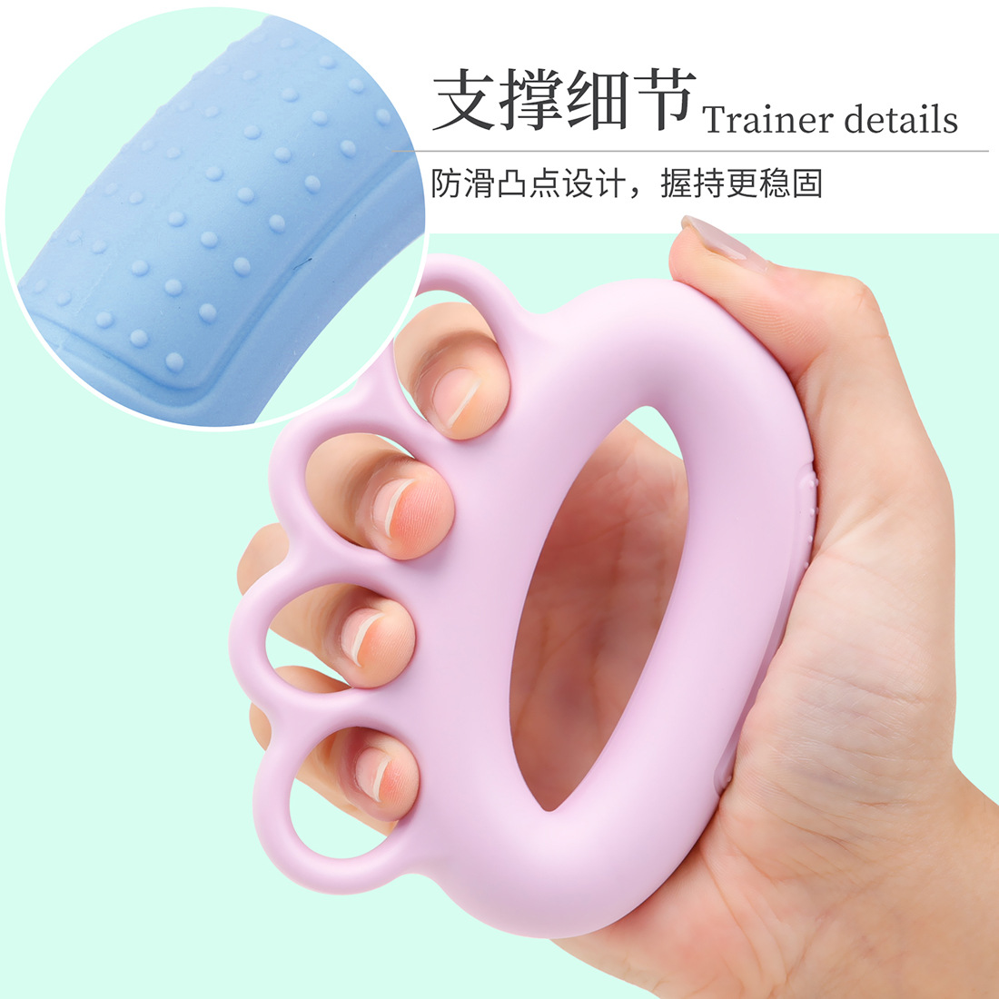 Children and adults, piano and guitar silicone balls, finger strength trainers, grip strength trainers, five-finger grip strength trainers, hand massage rings pic 5