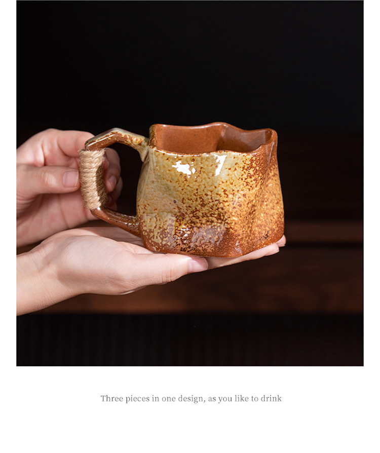 宅寂风陶瓷马克杯创意陶瓷杯跨境货源家用窑变水杯高颜值咖啡杯子详情22