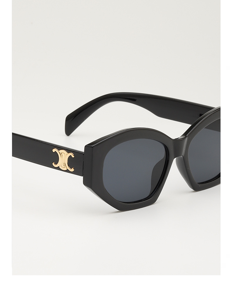Retro triumph snow sunglasses for women, a new type of high-end oval angular sunglasses for sun protection and shading pic 11
