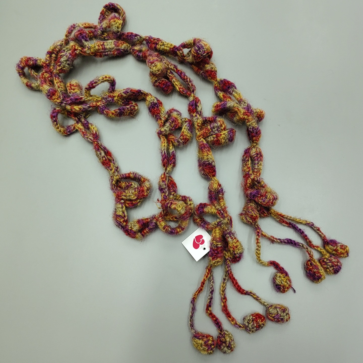 细条围巾原创手工钩织花朵日系森女式气质淡雅百搭配饰裙装饰腰带详情6