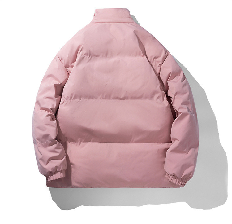 新款羽绒棉服男士外套冬季棉衣加厚潮牌大码立领宽松纯色情侣棉袄详情14