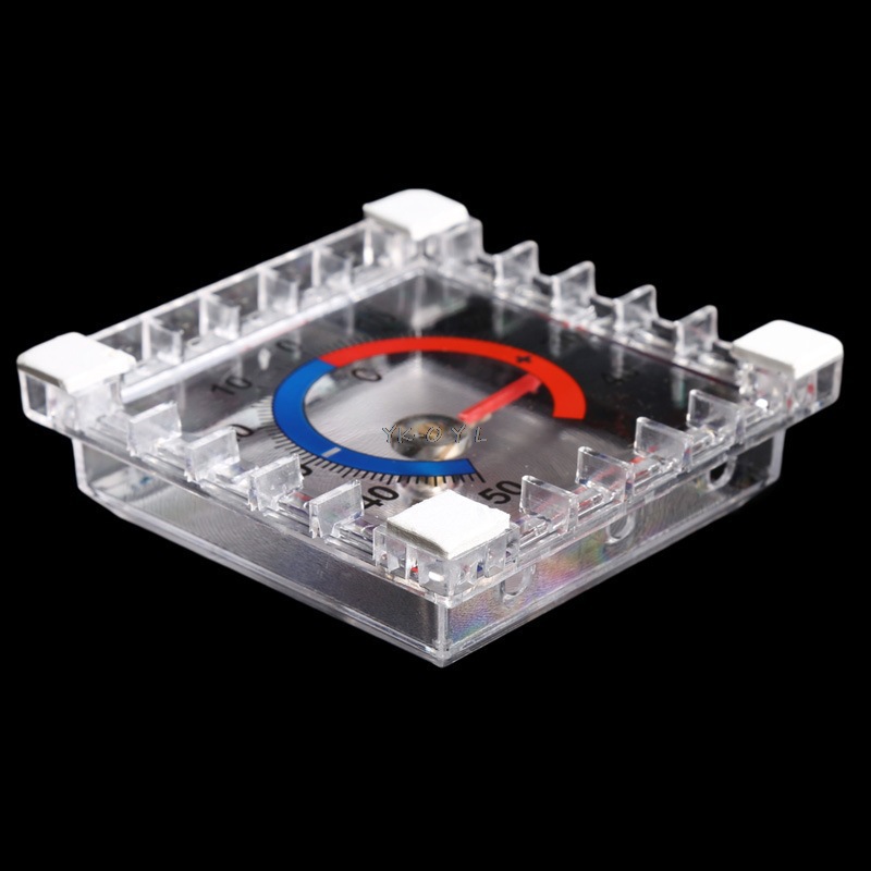 现货钟表式窗门温度计 指针式寒暑表 方形塑料门窗温度计批发详情4