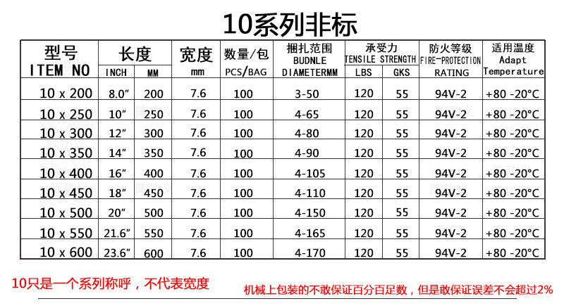 扎带尼龙扎带厂家大量批发加粗大号捆绑塑料扎带耐寒工业级速线带详情27